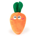 Série de légumes Tie jouet pour chien carotte en peluche avec son